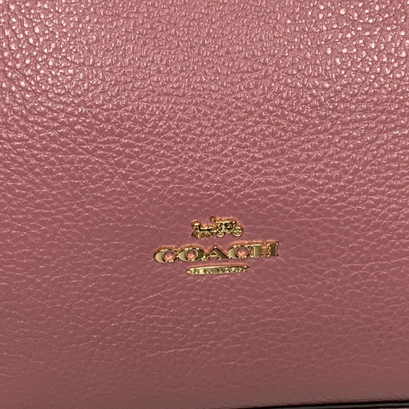 Coach Pink Leather May Tote Shoulder Bag - Picture 15 of 15